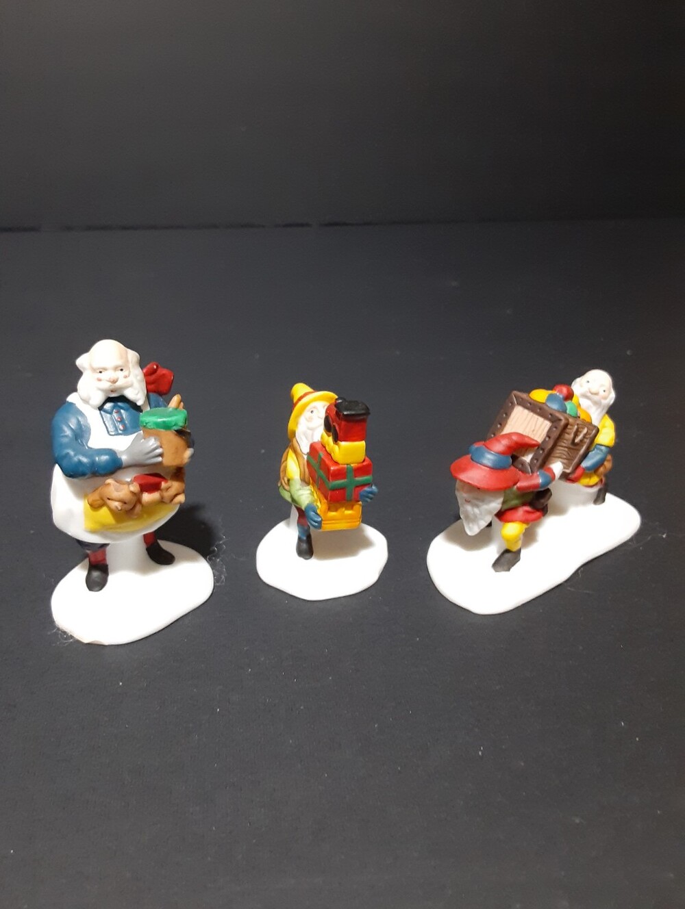Vintage Department 56 "Toymaker Elves" #5602-2 Set of 3 Christmas Village
